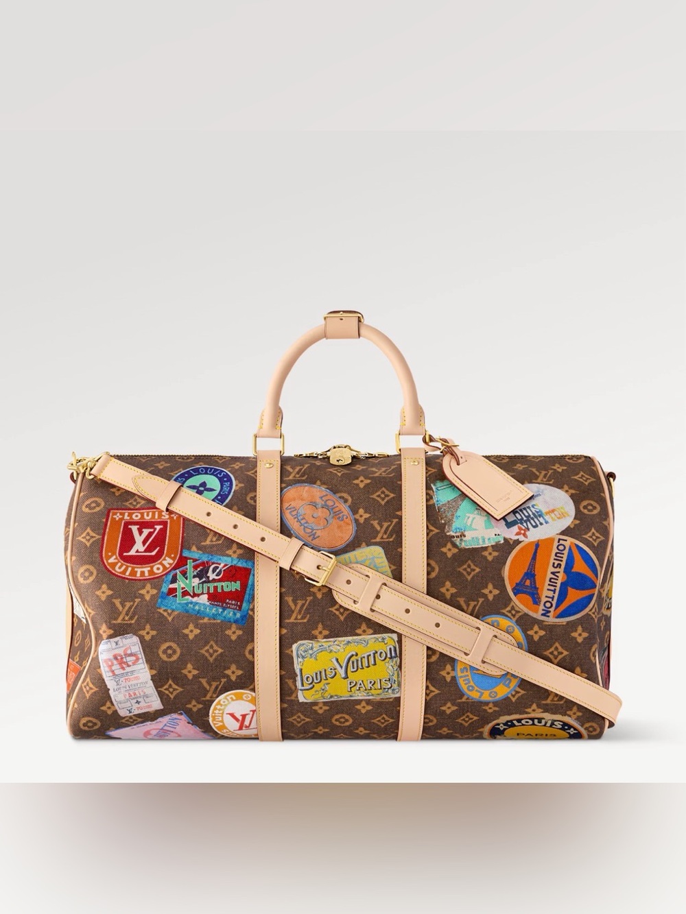 Louis Vuitton Brown Monogram Keepall 50